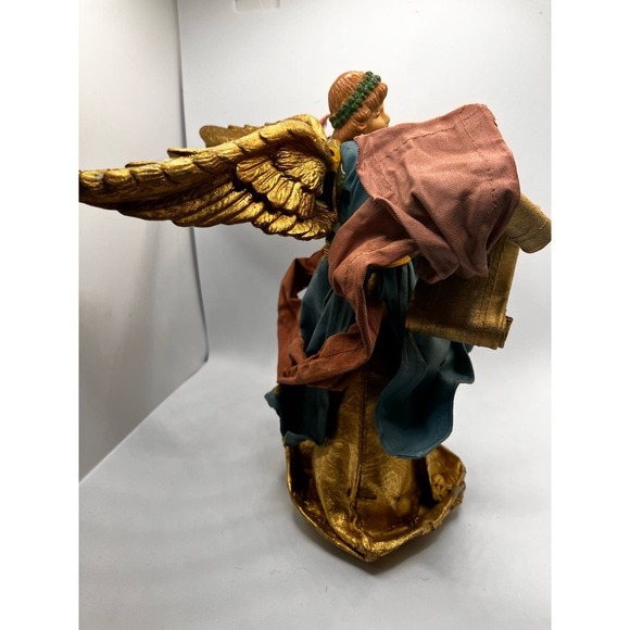 Scroll Tree Topper Figurine Stiff fabric or Paper Mache - Picture 4 of 8